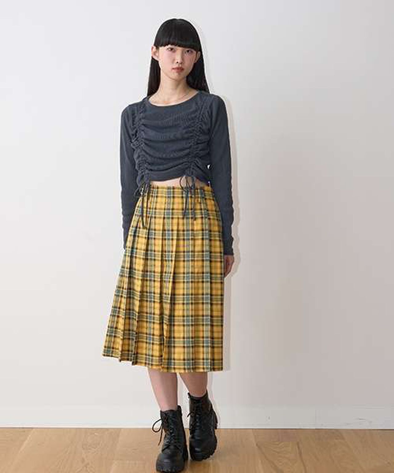 Pleated Midi Skirt,Mocha tea, large image number 9