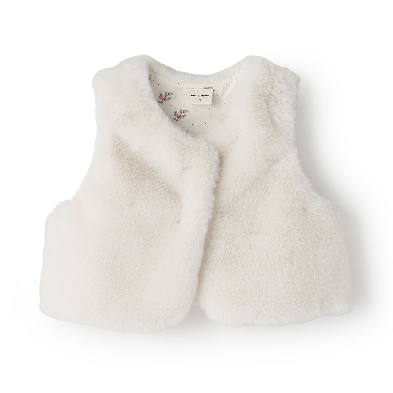 Link - Fur Vest,Ivory, large image number 0
