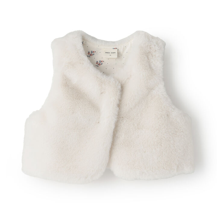 Link - Fur Vest,Ivory, medium image number 0