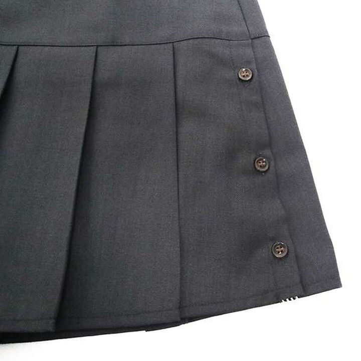 Trois Lapins Pleated Skirt with Inner Pants (140-150),Charcoal gray, medium image number 6