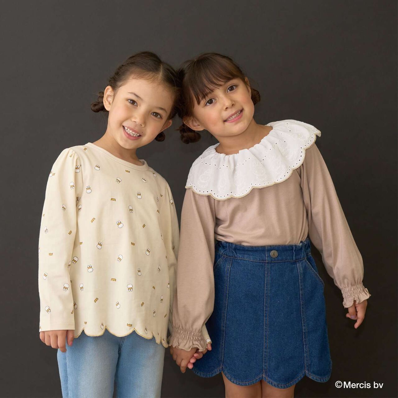 [Miffy] All-Over Pattern Scalloped Hem A-Line T-Shirt,Lavender, large image number 25