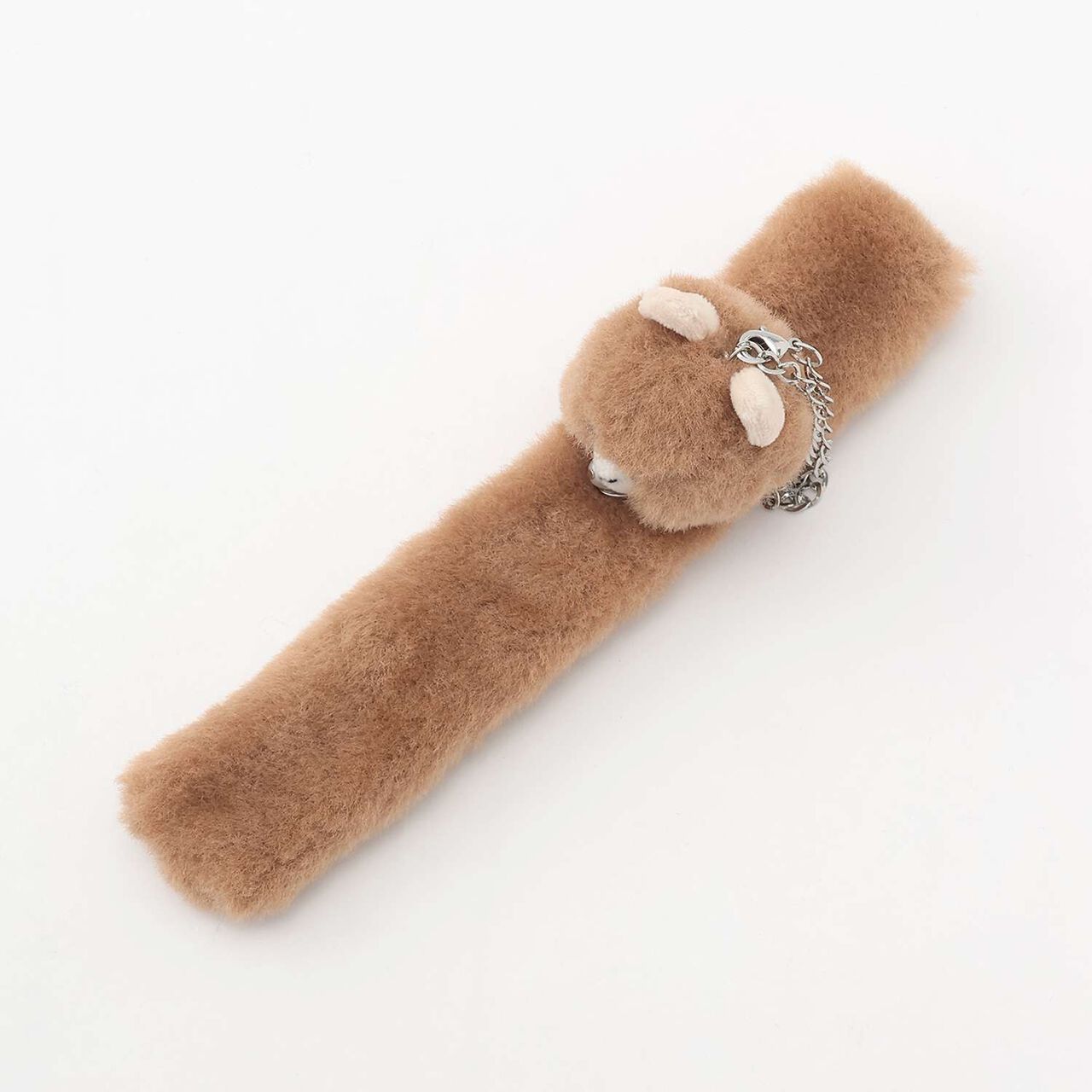 Animal Faux Fur Kururu Bag Charm,Gray, large image number 4