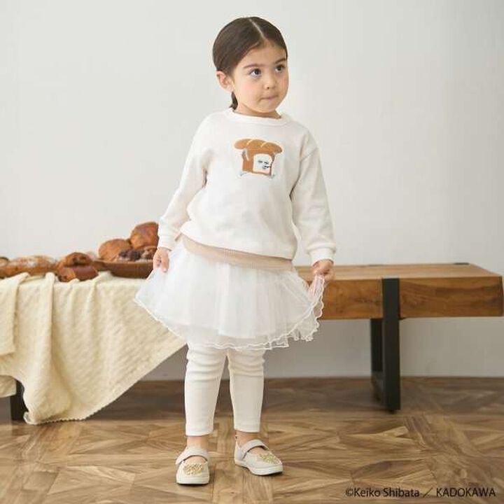 [Bread Thief] Appliqu&eacute; Long-Sleeve T-Shirt,Off white, medium image number 1