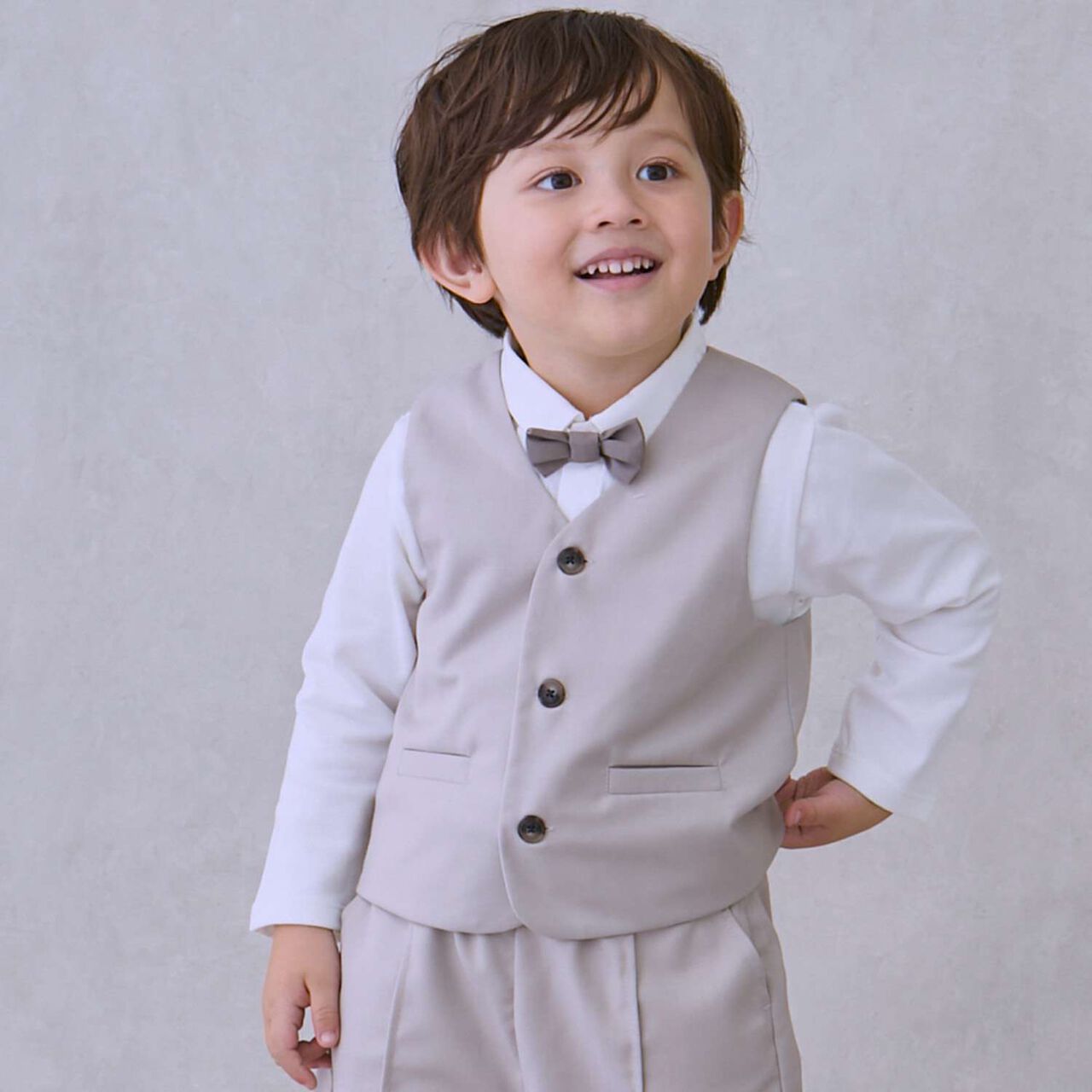 Semi-Formal Vest,Light gray, large image number 0