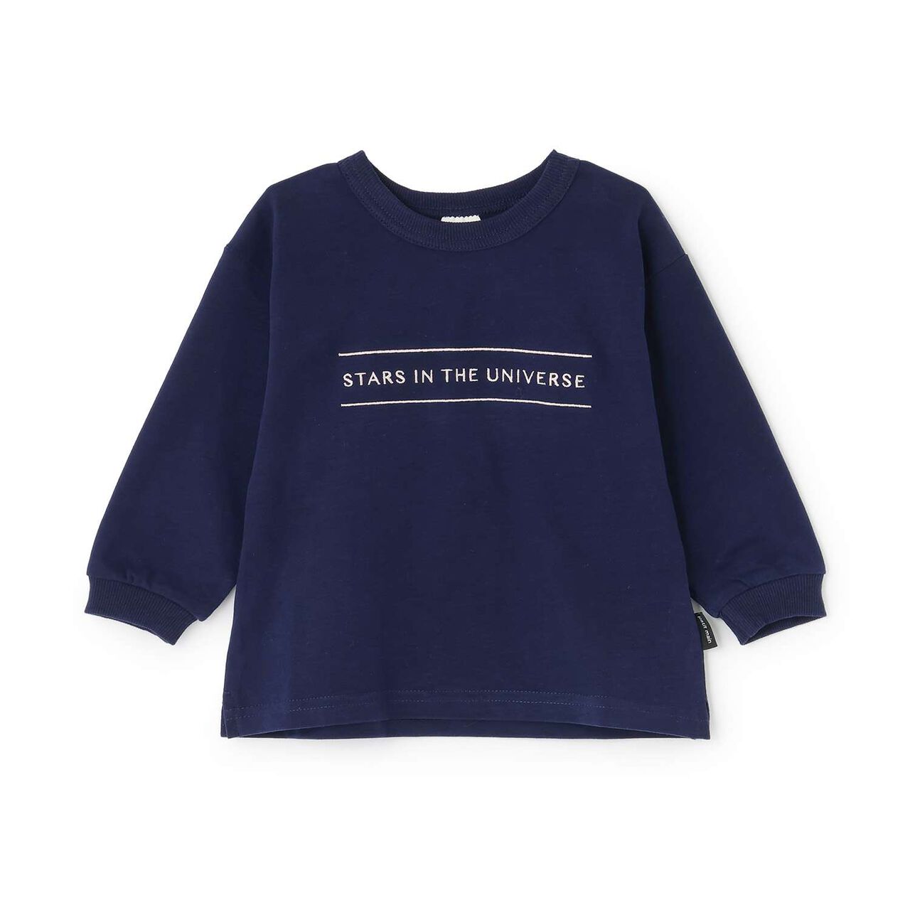 Logo Embroidered Long-Sleeve T-Shirt,Navy, large image number 0