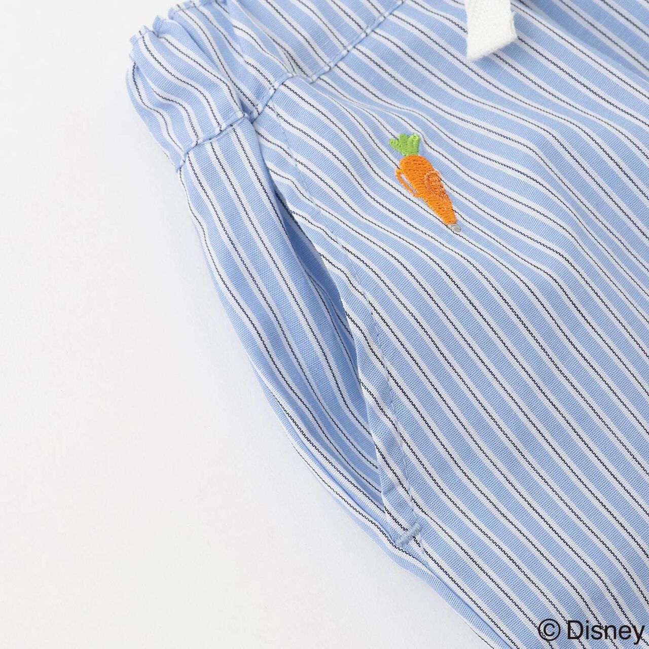 [Zootopia] Embroidered Half Pants,Sax blue, large image number 10