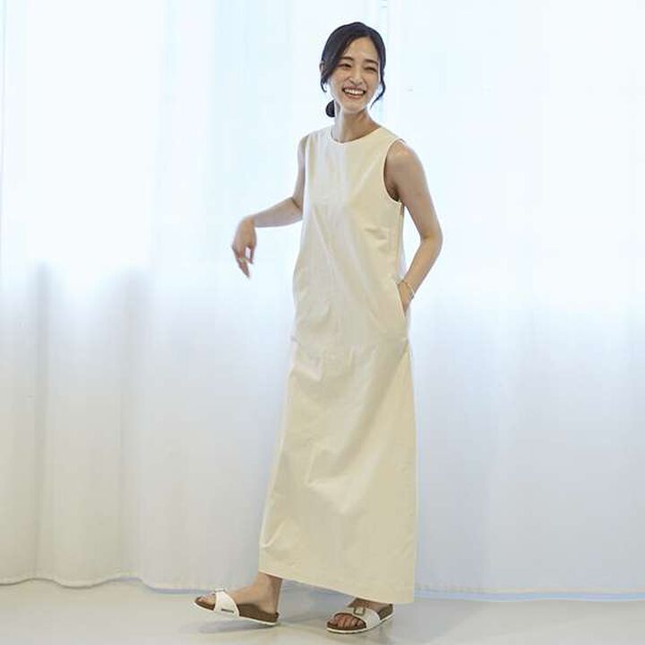[Link] Sleeveless One-Piece Dress (Adult Size),Blue, medium image number 4