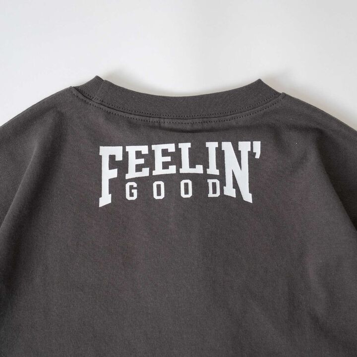 [USA Cotton] AND Logo College Wide Long Sleeve T-Shirt,Blue gray, medium image number 8