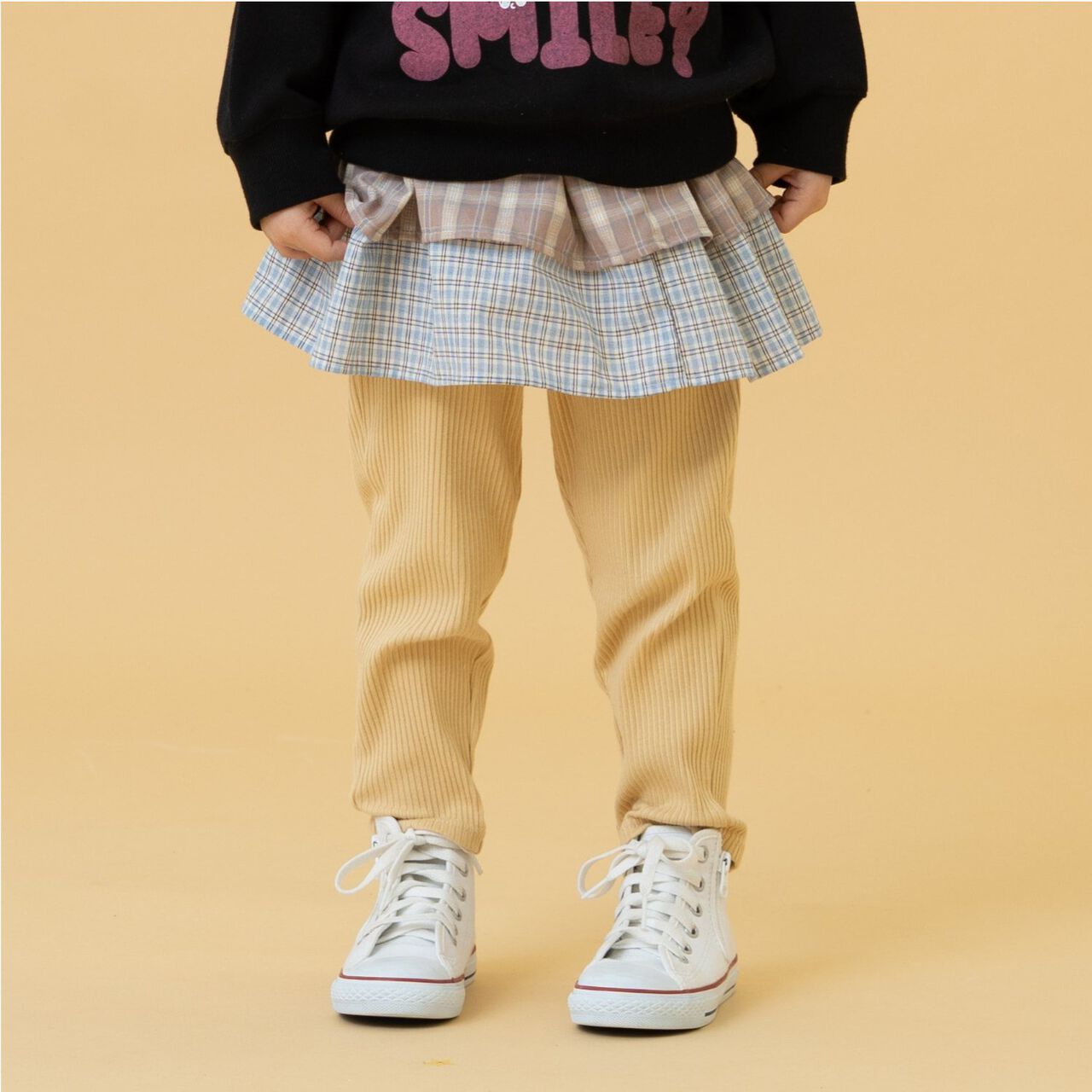 Peplum Frill Belt,Beige, large image number 0