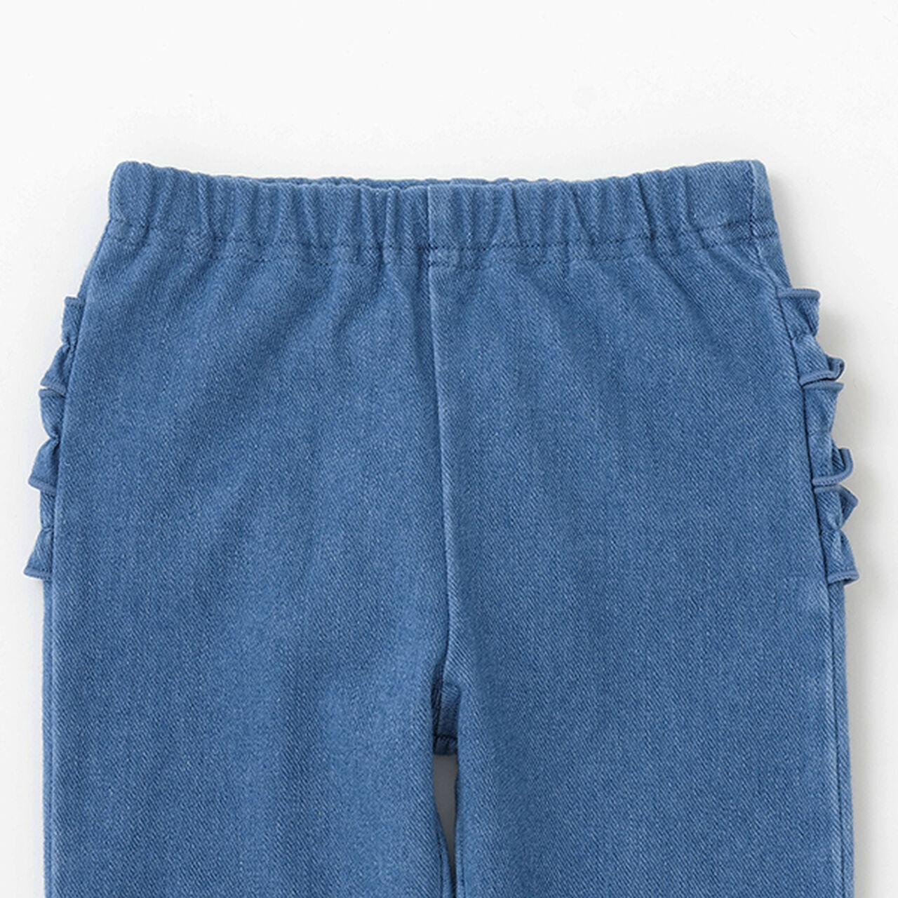 Back Frill Leggings,Pearl white, large image number 10