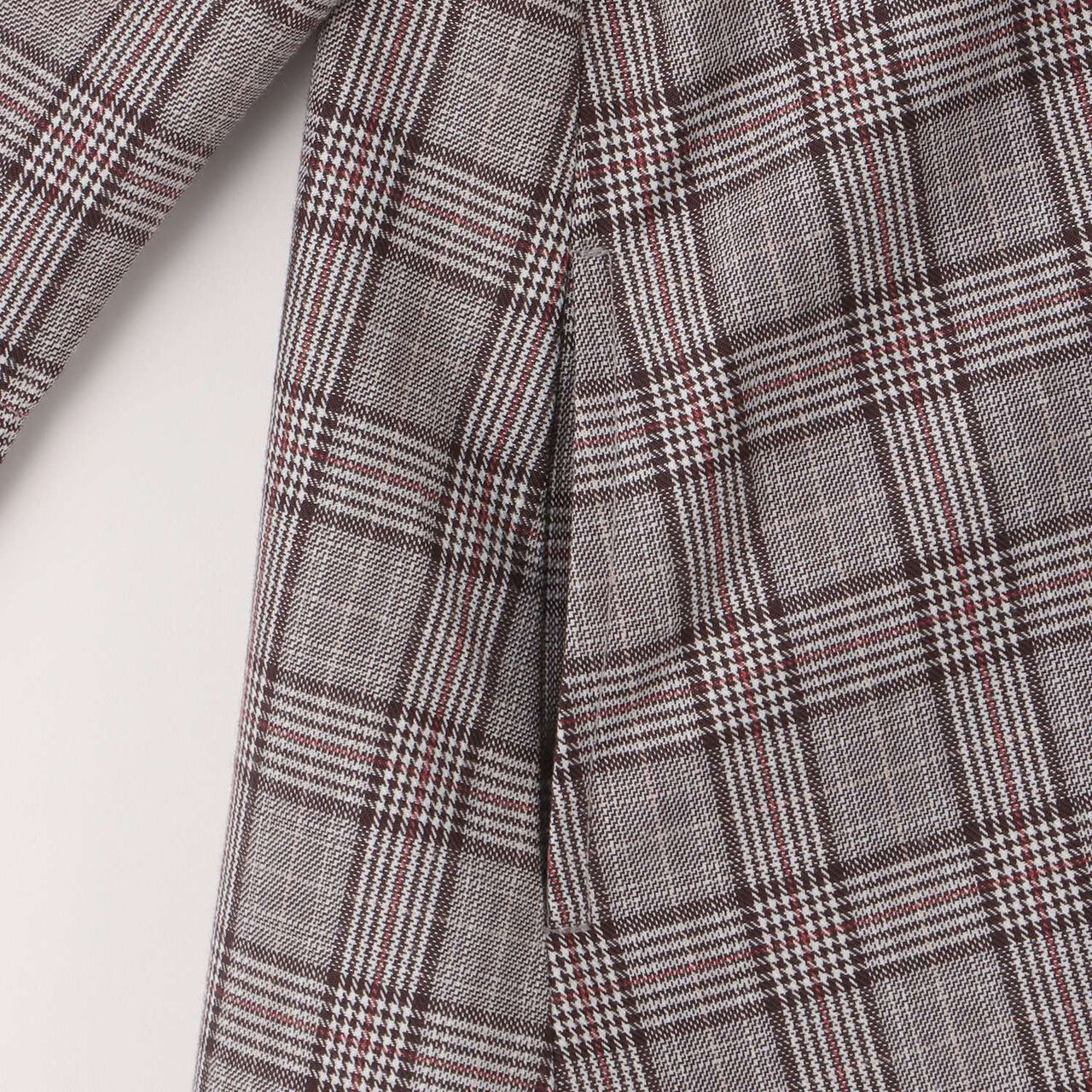 Semi-Formal Collared Long-Sleeve One-Piece Dress,Beige, large image number 8