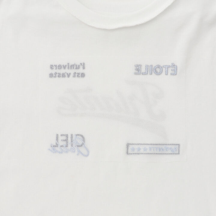 Mesh Short-Sleeve Logo Parka T-Shirt Set,Off white, medium image number 20