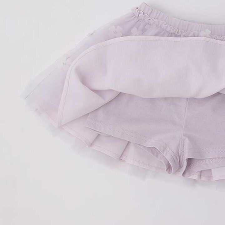 Flower Tulle Skirt,Blue, medium image number 5