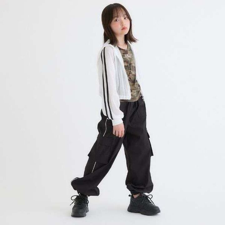 [3WAY] Mesh Hoodie & Camouflage Tank Set,Off white, medium image number 1