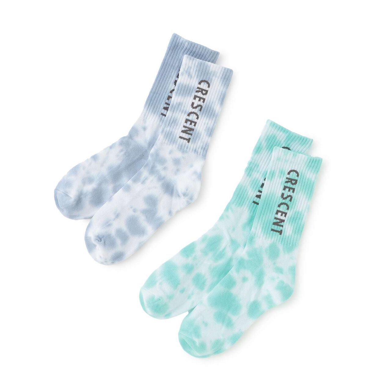 [LTXC] Tie-Dye Mid-Length Socks,Turquoise, large image number 3