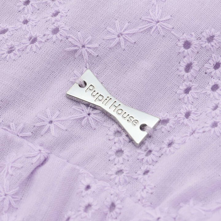 Floral Embroidered Cotton Lace Tunic,Off white, medium image number 18