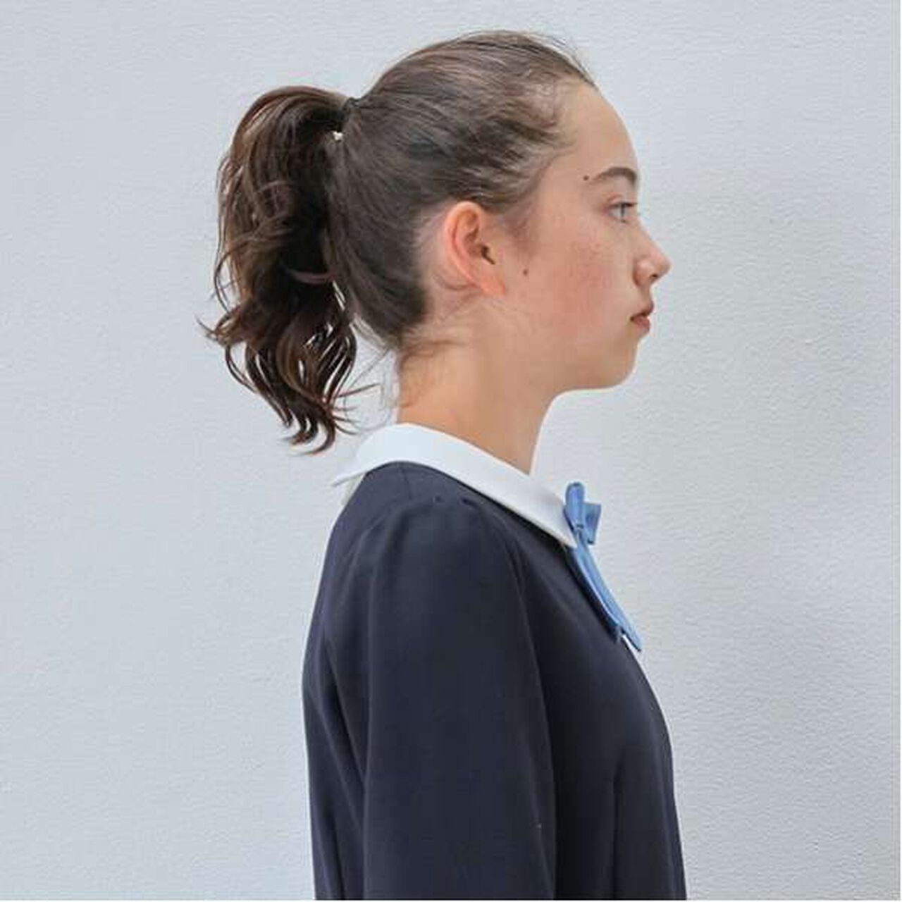 Solid Ribbon Brooch,Blue, large image number 5