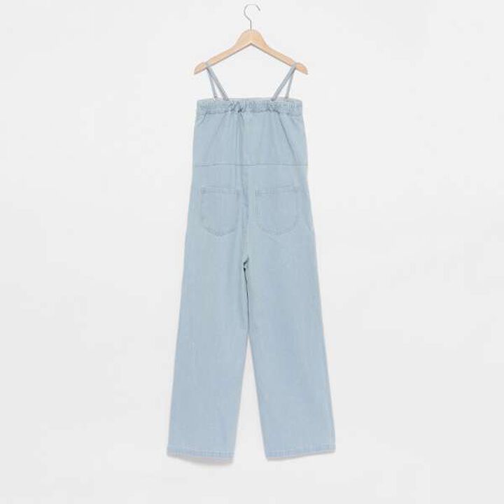 [LADIES] Denim Overall,Navy, medium image number 10