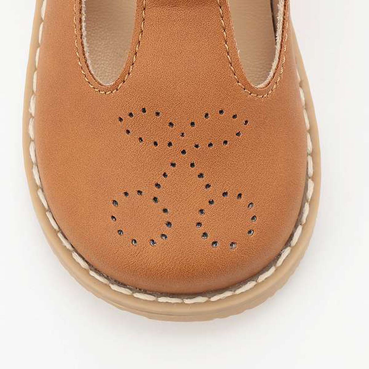 Cherry Eyelet Shoes,Brown, large image number 4