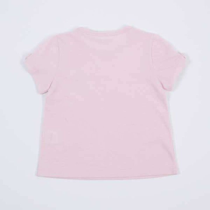 [Made in Japan] Puff Sleeve Short-Sleeve T-Shirt (100-130),Pink, medium image number 7
