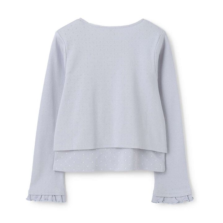 Cut and Sew Cardigan & Tank Top Set,Ivory, medium image number 1