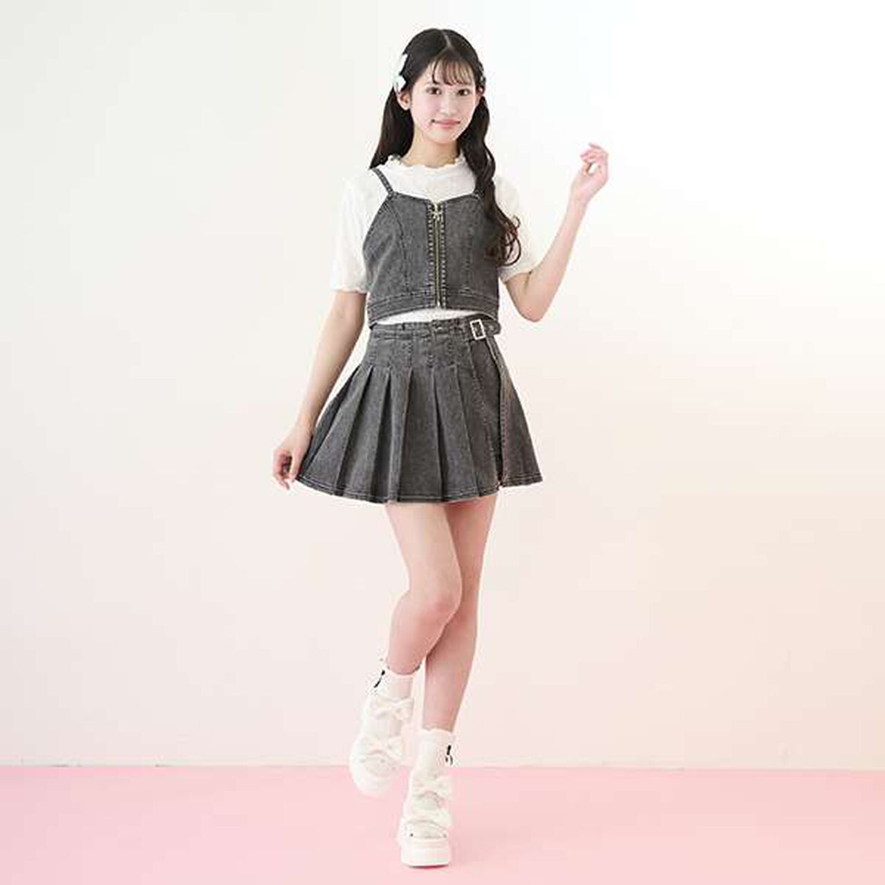 Double Ribbon Sport Sandals,White, large image number 26