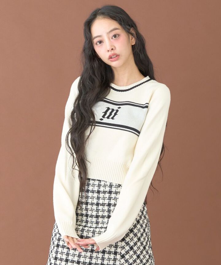 Compact Jacquard Knitwear [Korean Fashion],, medium