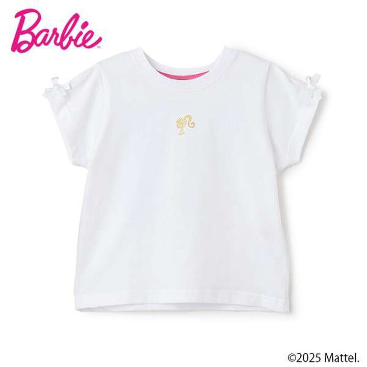 [Barbie] Sleeve Tuck T-Shirt,White, medium image number 14