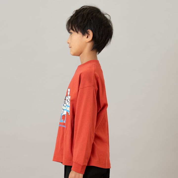 100% Cotton 365D. OFUZAKE Pattern Long Sleeve T-Shirt,Purple, medium image number 27