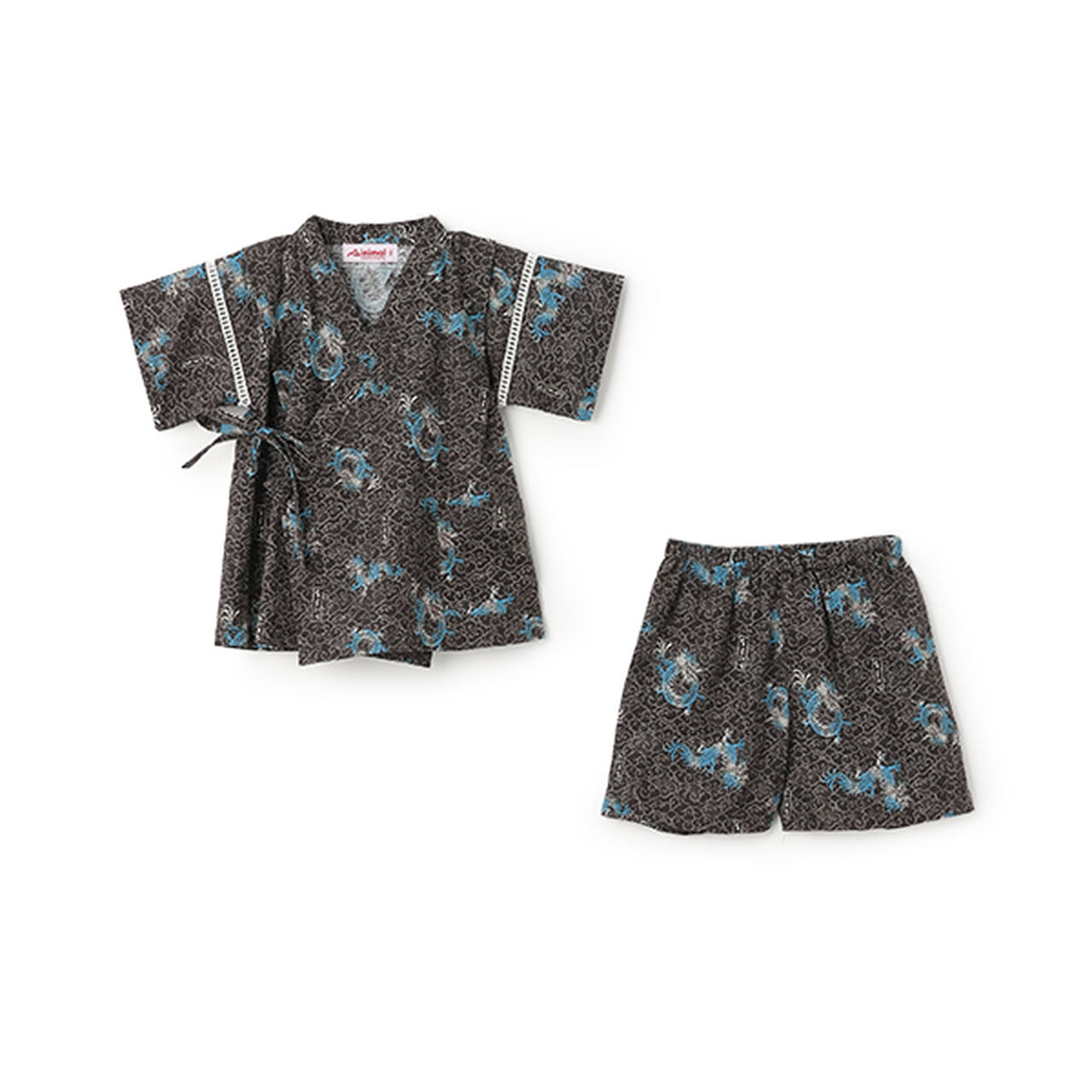 Assorted Boys Jinbei,Charcoal gray, large image number 2