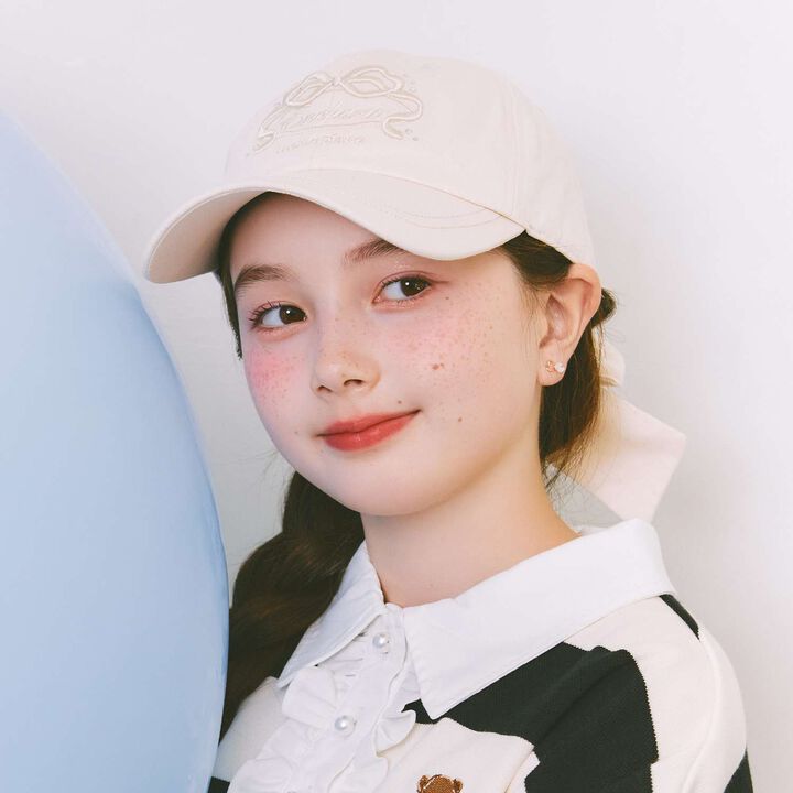 [UV Protection & Cool Sensation] Back Ribbon Cap,, medium