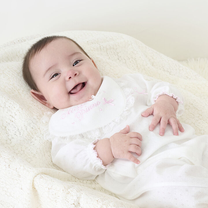 Logo Lace Bib,Light pink, medium image number 4