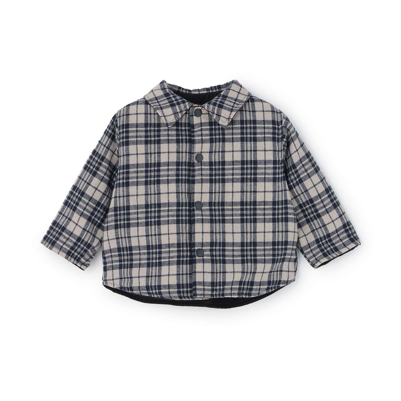 [Reversible] Check Quilted Jacket,Brown, large image number 5