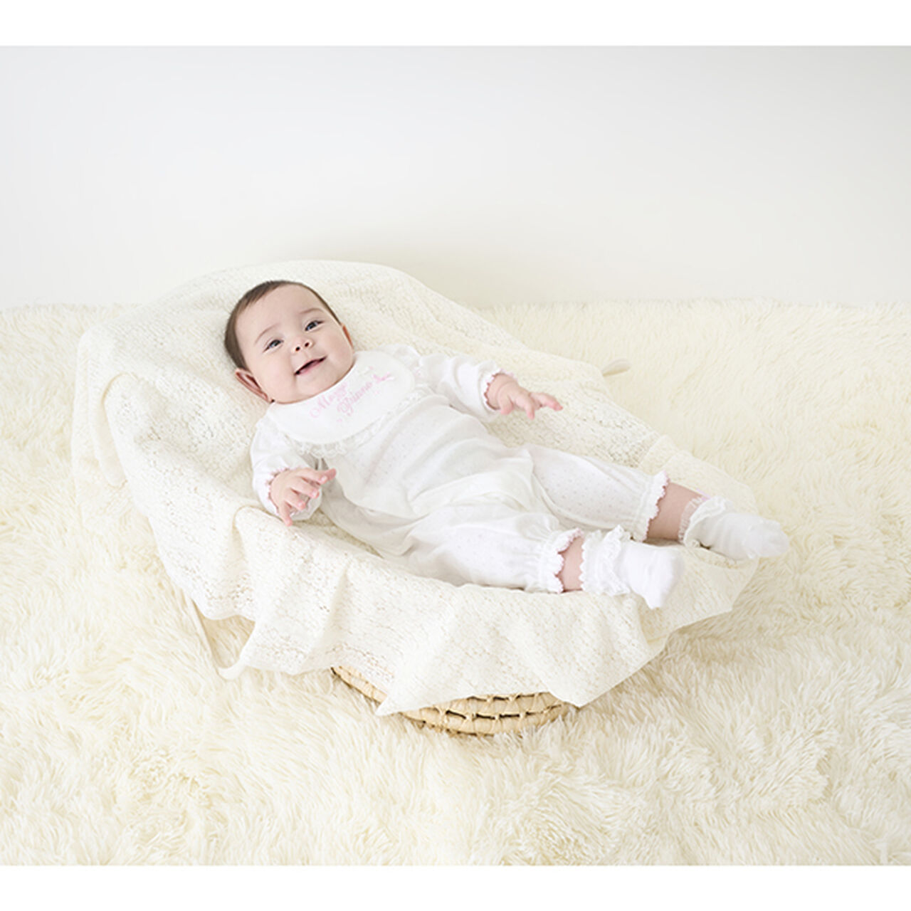 Logo Lace Bib,Light pink, large image number 5