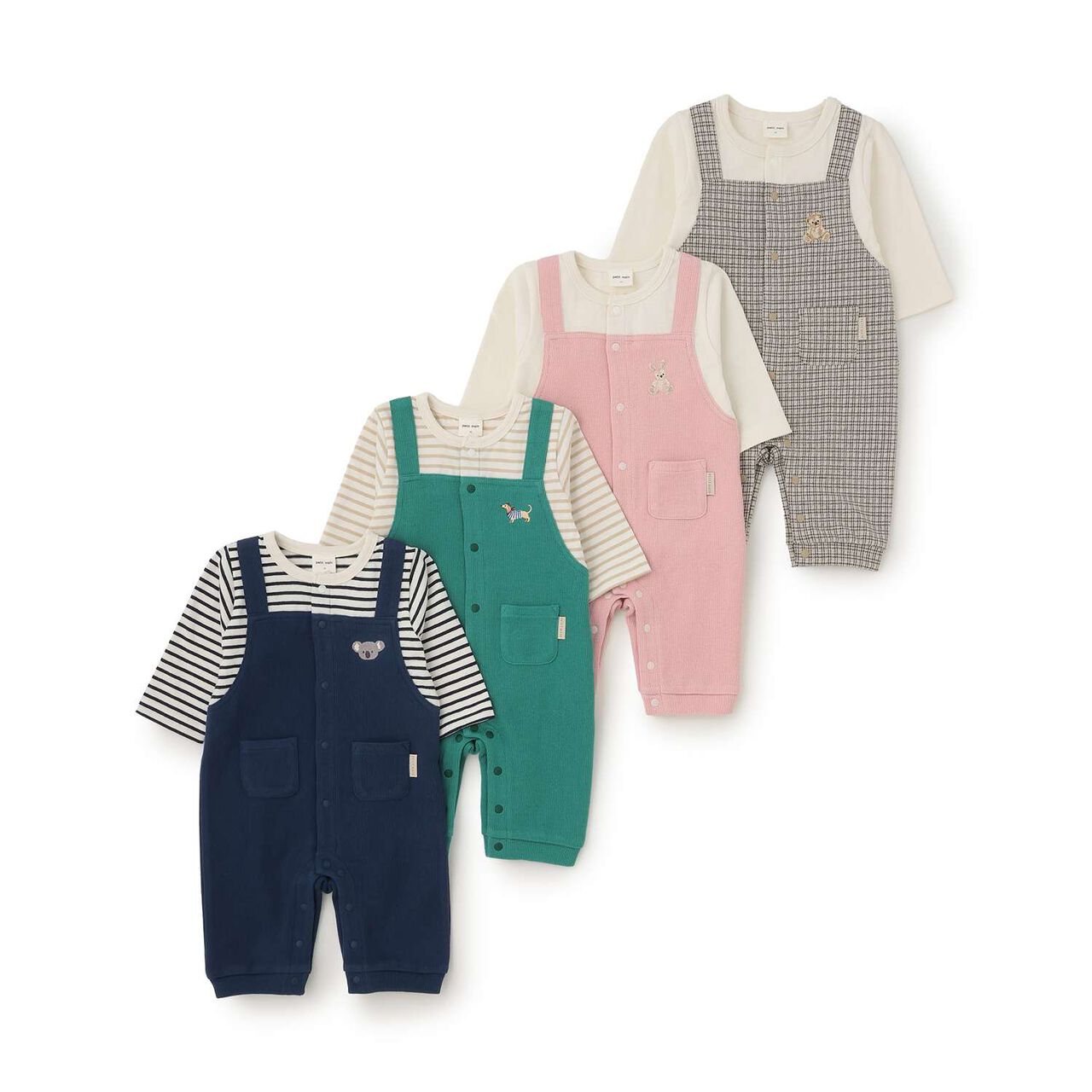 Animal-Style Overall Coverall,Navy, large image number 11