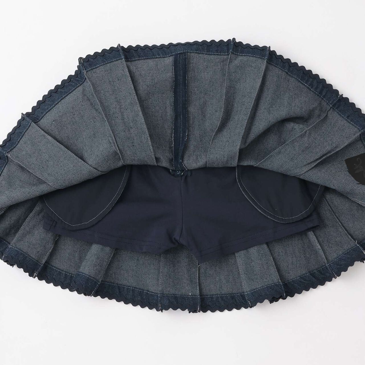 [Restock of Popular Item] Detachable Pocket Skirt with Zipper Front,Sax blue, large image number 8