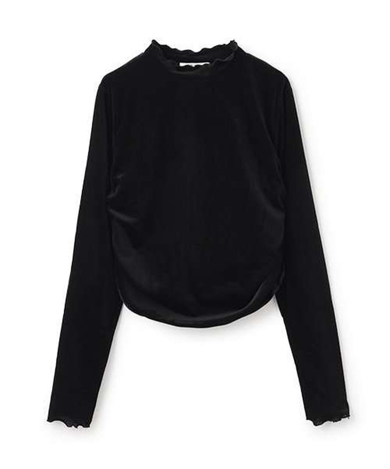 Sheer Velour Top,Black, large image number 14