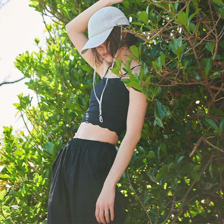 [Reina Asami Collaboration] Rash Guard Pants,Black, medium image number 1