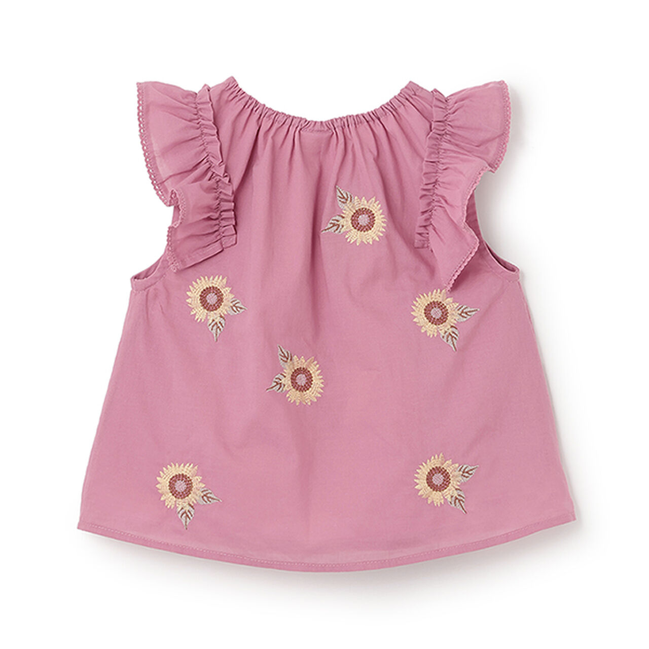 Sunflower Embroidery Tunic,Light pink, large image number 4