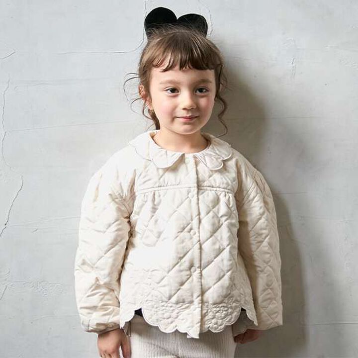 Link Quilted Embroidery Jacket,Charcoal gray, medium image number 16