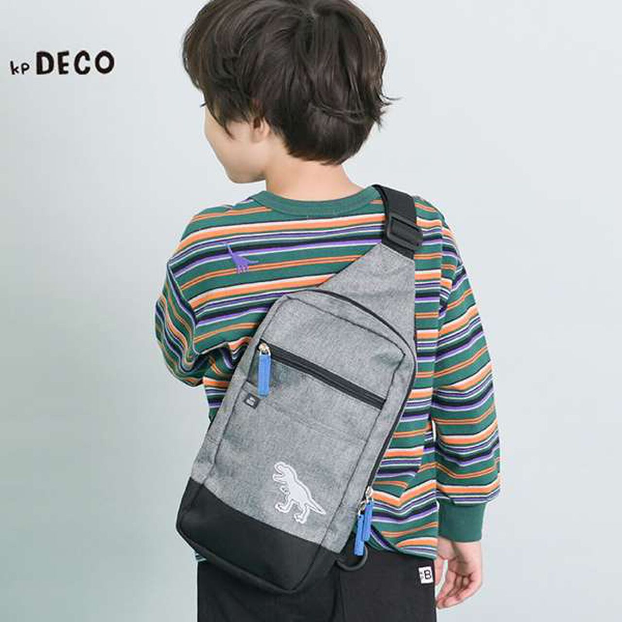 KPDECO Dinosaur Motif One-Shoulder Bag,Blue, large image number 8