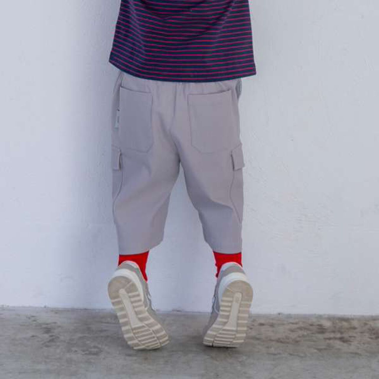 Cargo Half Pants,Light gray, large image number 5