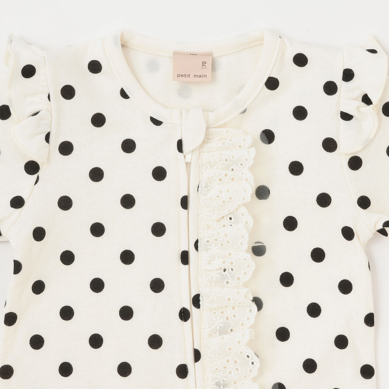 Lace Frill Coverall,Yellow, large image number 2