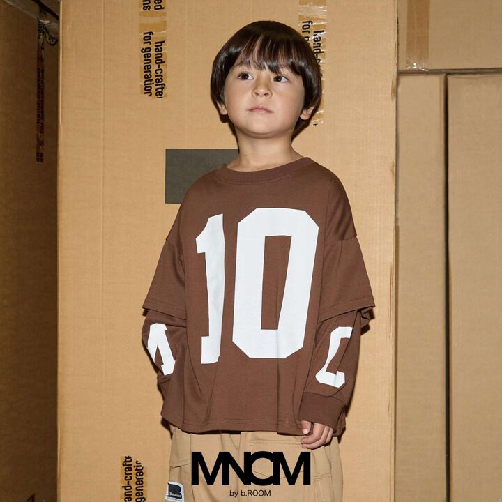 [MNCM] Reversible Print Layered Big T-Shirt in Kaiteki Tenjiku,, medium