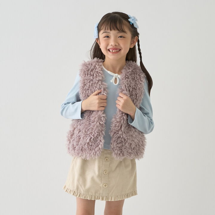 [Mini Length] Bi-Color Ribbon Ribbed Top,Blue gray, medium image number 5