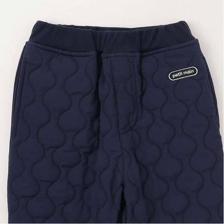 Color Block Quilted Pants,Navy, medium image number 3