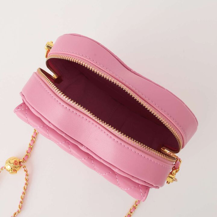 Heart-Shaped Shoulder Bag,Black, medium image number 13