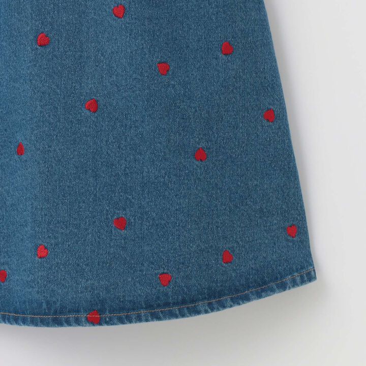 [Tomodeni] Assorted Embroidered All-Over Pattern Flare One-Piece Dress,Blue, medium image number 8