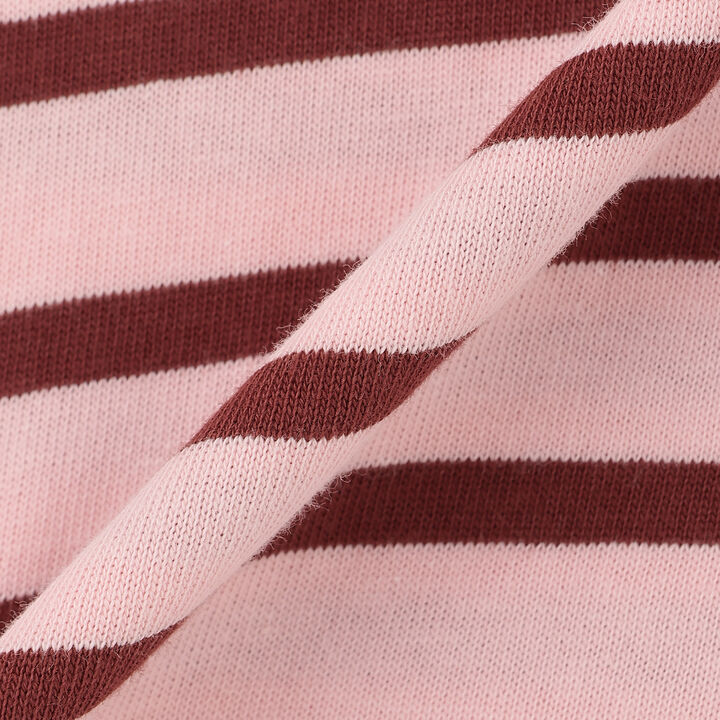 Stripe Polo Collar Long-Sleeve T-Shirt,Ivory, medium image number 11