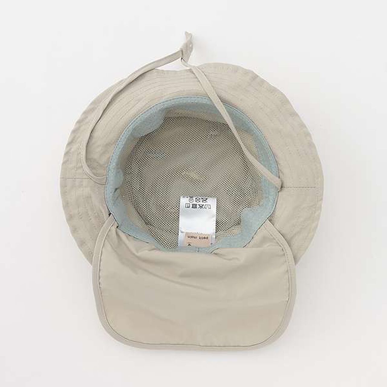 [Heat-Resistant] Embroidered Bucket Hat,Off white, large image number 4